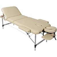 Naipo Camilla Masaje Plegable- Mesa Masaje Portatil- 3 Secciones- Altura Ajustable Patas de Aluminio- 5cm Espuma- Bolsa…